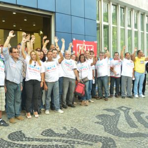 Ato em Defesa da Caixa 100% Pública