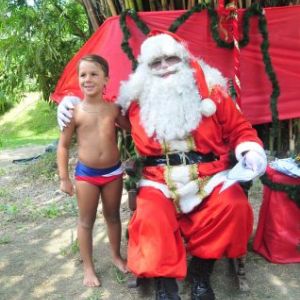 Chegada de Papai Noel na Sede Campestre do Sindicato