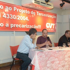 Debate sobre o Projeto de Lei  4330/2004 sobre a Terceirização