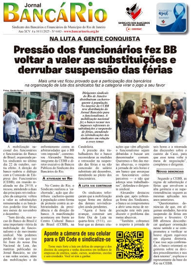 Banc&aacute;rio 6443 de 4 a 10/11/2025