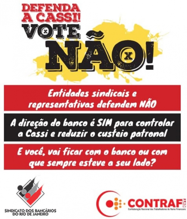 Cassi: BB tem pressa em retirar direitos. Vote NÃO