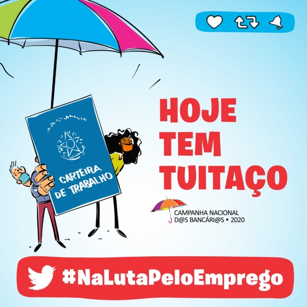 Hoje tem twittaço em defesa do emprego. Participe!