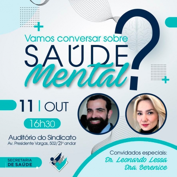 Sindicato promoverá debate sobre saúde mental