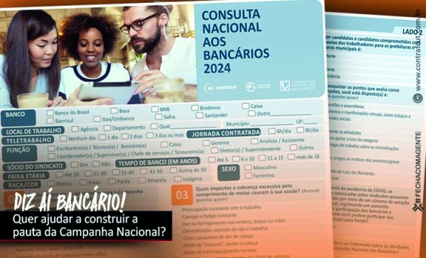 E você, já  respondeu à Consulta Nacional  dos Bancários?