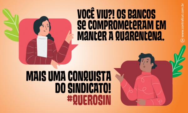 Coronavírus: Bancos se comprometem a manter quarentena