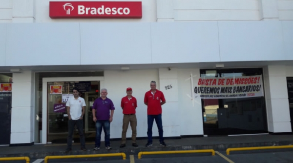 Bradesco em Londrina é alvo da Operação “Demitiu, Parou”