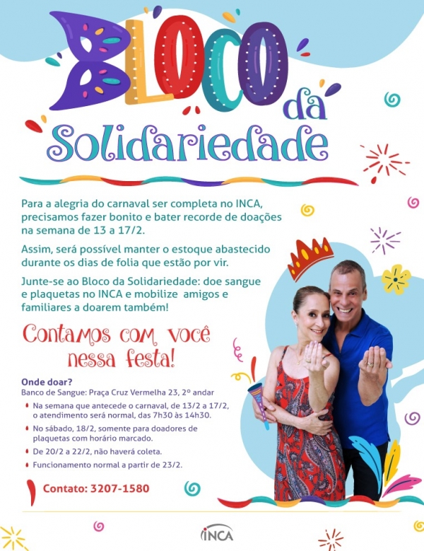 Participe da campanha do Inca e doe sangue