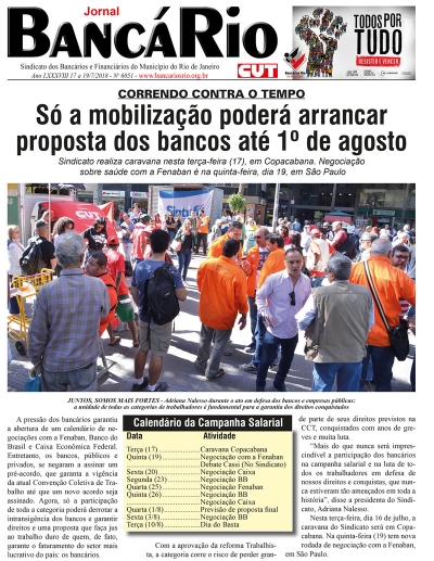 Bancário 6051 Edição de 17 a 19/7/2018