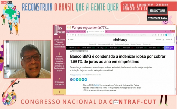 RESPONSABILIDADE SOCIAL - Jorge Gouvea disse que é necessário o controle social do sistema financeiro para garantir o direito social a crédito barato 