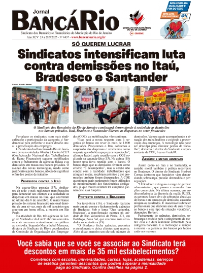 Banc&aacute;rio 6437 de 23 a 29/9/2025