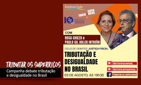 Tributação e desigualdade no Brasil em debate nesta terça-feira (3)