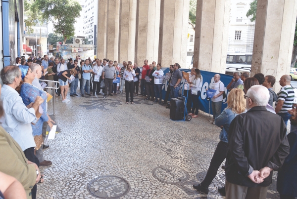 Saúde Caixa - Ato em defesa da Saúde Caixa uniu entidades sindicais e classe trabalhadora