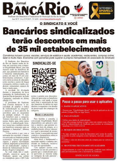 Banc&aacute;rio 6436 de 16 a 22/9/2025