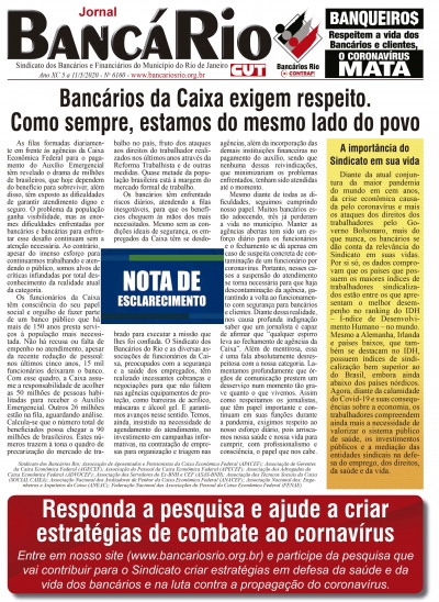 Bancário 6160 - Edição de 5 a 11/5/2020