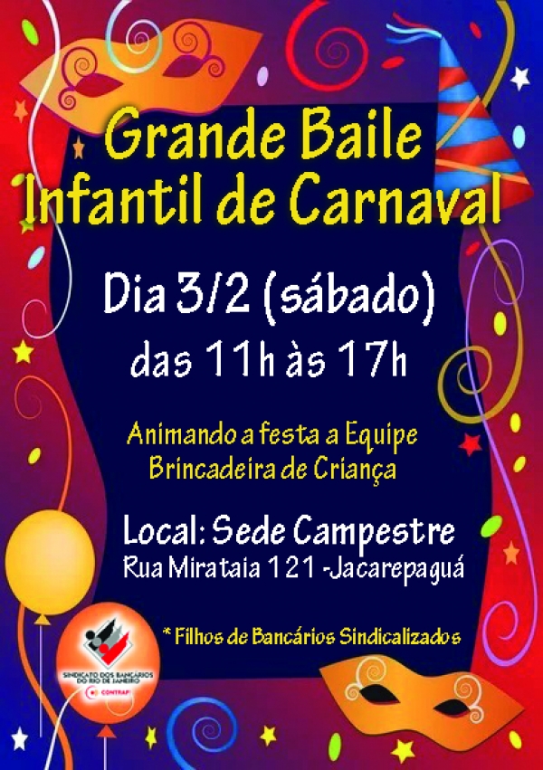 Grande Baile Infantil de Carnaval