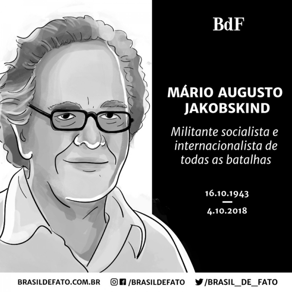 Com carreira dedicada ao jornalismo e às lutas sociais, Mário Augusto integrava o conselho político do Brasil de Fato