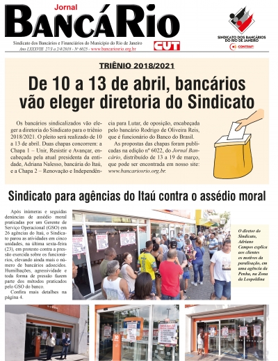 BancáRio 6025 Edição de 27/3 a 2/4/2018