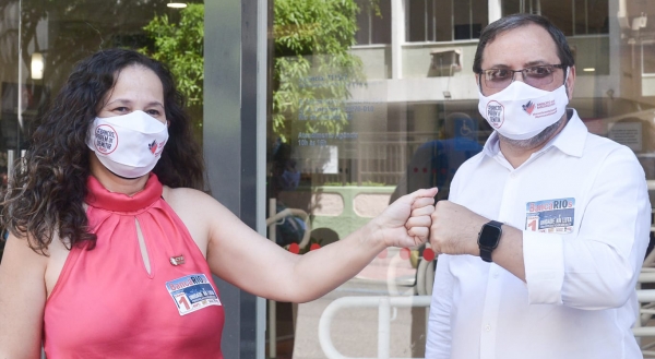  JUNTOS SOMOS MAIS FORTES - José Ferreira, candidato a presidente do Sindicato, e Kátia Branco, candidata a vice, encabeçam a chapa que une as correntes  políticas na defesa da preservação da vida, da garantia dos empregos  e dos direitos de todos os bancários e bancárias