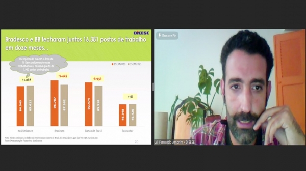 O Economista Fernando Amorim faz palestra na Conferência