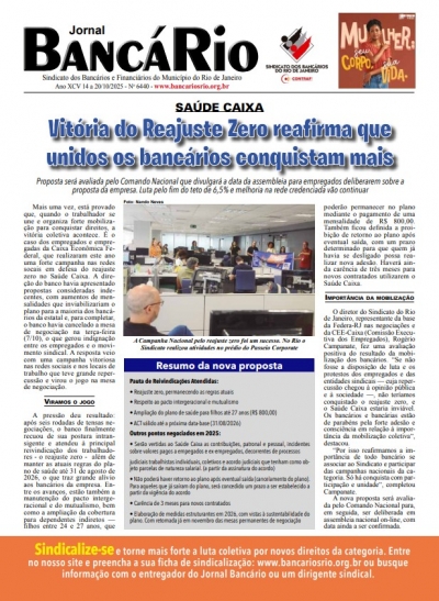 Banc&aacute;rio 6440 de 14 a 20/10/2025