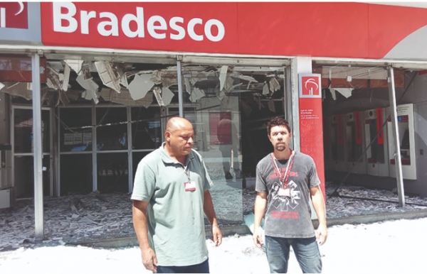 Agência do Bradesco é a quinta no ano a ser atacada por bandidos na região do Riachuelo