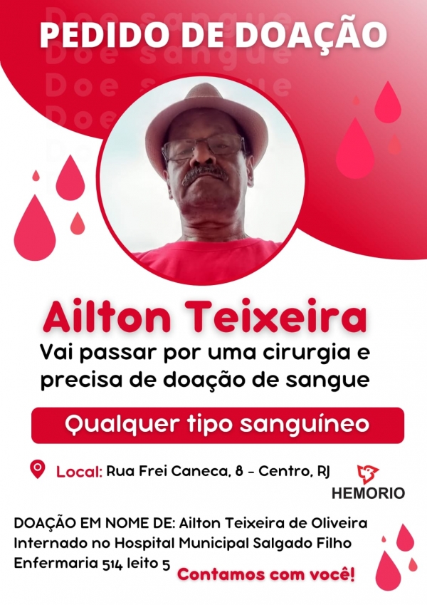 SOS doação de sangue