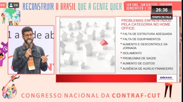 O economista Gustavo Carvazan falou dos desafios da catefgoria frente às transformações do trabalho bancário em função das novas tecnologias