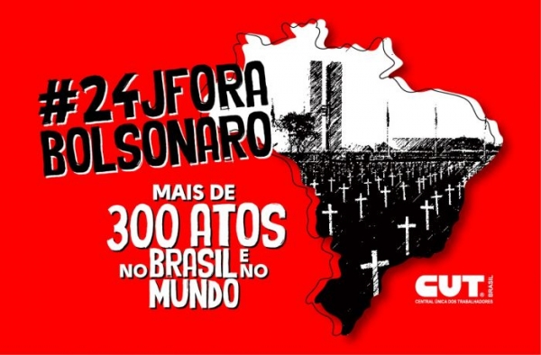 #24J: Já tem 300 atos ‘Fora, Bolsonaro’ confirmados. Confira a lista