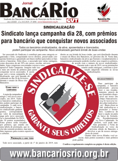 Bancário 6096 - Edição de 12 a 18/2/2019