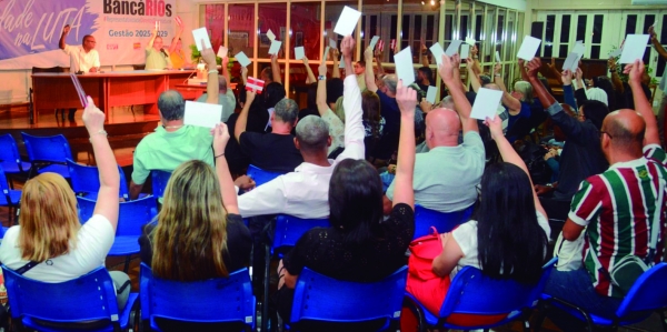 Banc&aacute;rios e banc&aacute;rias aprovaram a previs&atilde;o  or&ccedil;ament&aacute;ria do Sindicato para 2026. 