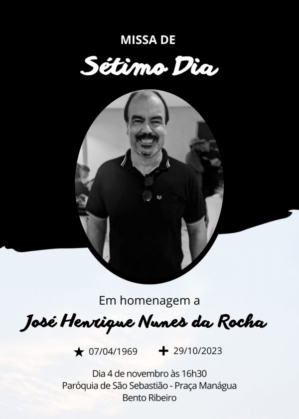 Missa de sétimo dia de José Henrique