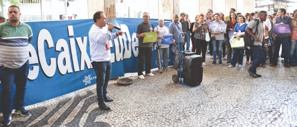 MATILETI: “Fo a pressão do funcionalismo que fez a direção da  Caixa acenar, agora, com uma alternativa para a mudança”