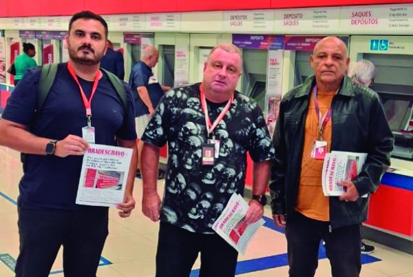 Os diretores do Sindicato, Herbert Corr&ecirc;a, S&eacute;rgio Menezes e  Arlensen Tadeu condenaram as dispensas injustific&aacute;veis.