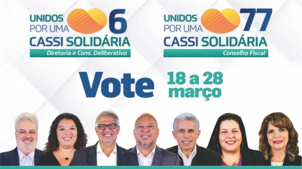 Chapas por uma Cassi Solidária vencem eleição