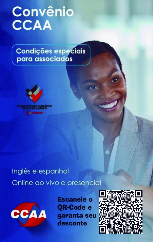 Bancário sindicalizado e dependentes  têm desconto em cursos do CCAA