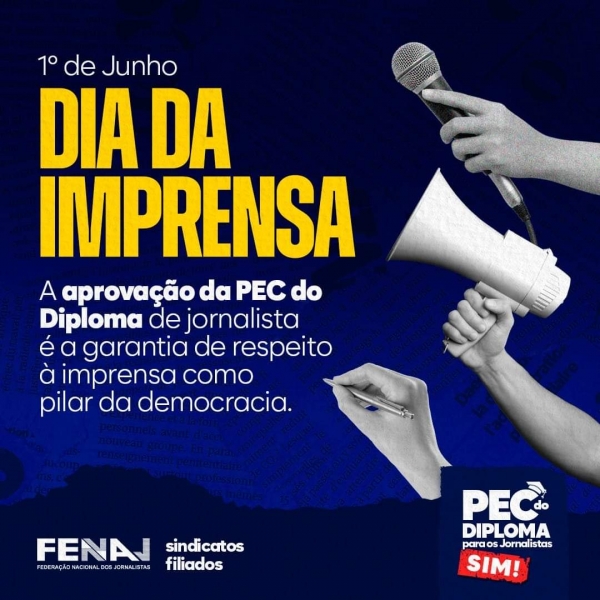 Dia da Imprensa: jornalistas querem exigência do diploma e criticam terceirização