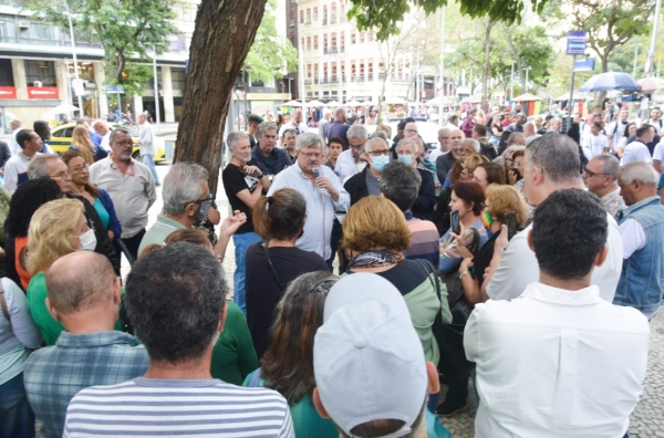 Banerjianos voltaram a comparecer à Alerj e ficaram frustados com mais uma manobra do governo do estado para adiar a votação do PL 3186/20. Ronald Carvalhosa pede que mobilização continue forte