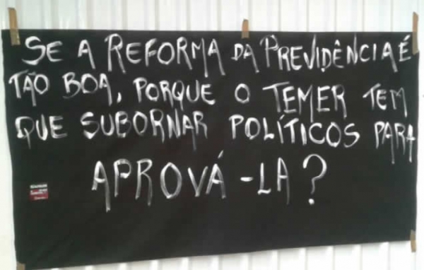 Bancários não temem a luta e dizem: Não! A reforma da Previdência