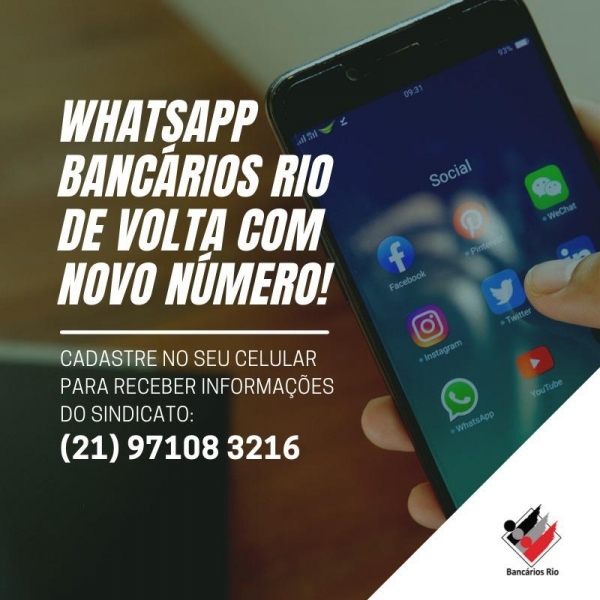 WhatsApp do Sindicato está com novo número