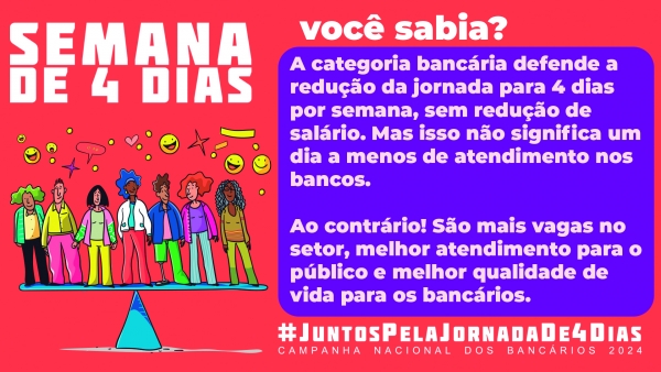 E por que não, a jornada  semanal de 4 dias?