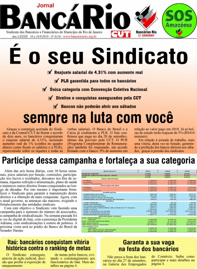 Bancário 6126 - Edição de 10 a 16/9/2019