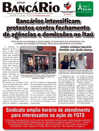 Bancário 6312 de 11 a 17/4/2023