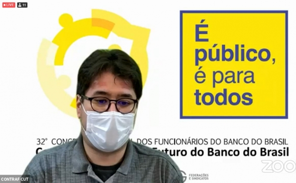 João Fukunaga coordena debates na abertura do 32º Congresso dos Funcionários do BB