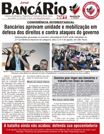 Bancário 6119 - Edição de 23 a 29/7/2019