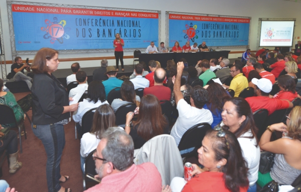 É POSSÍVEL GARANTIR DIREITOS -  A 20ª Conferência Nacional tem como desafio mobilizar a categoria para defender conquistas históricas, ameaçadas pela nova legislação trabalhista. Adriana Nalesso conta com a participação de todos os bancários e bancárias na campanha deste ano, a mais difícil de toda a história