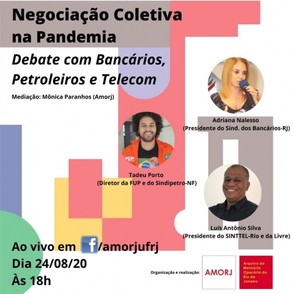 Bancários debatem sobre negociação coletiva em tempos de pandemia