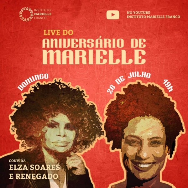 Elza Soares canta para homenagear Marielle Franco