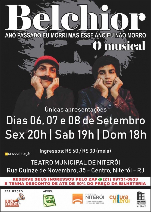 Musical Belchior: ano passado eu morri mas esse ano eu não morro